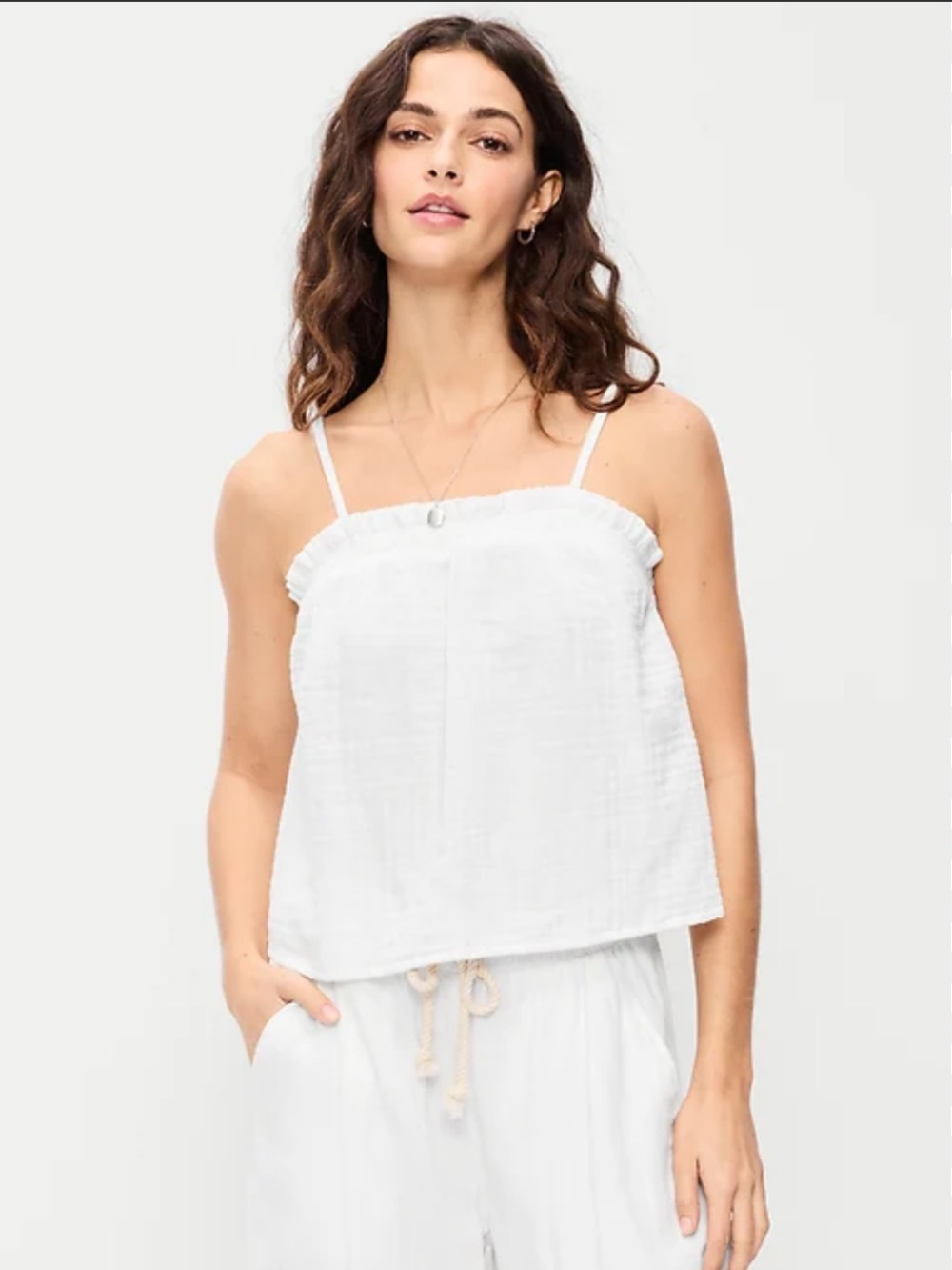 Old Navy Crinkle Gauze Tank Top